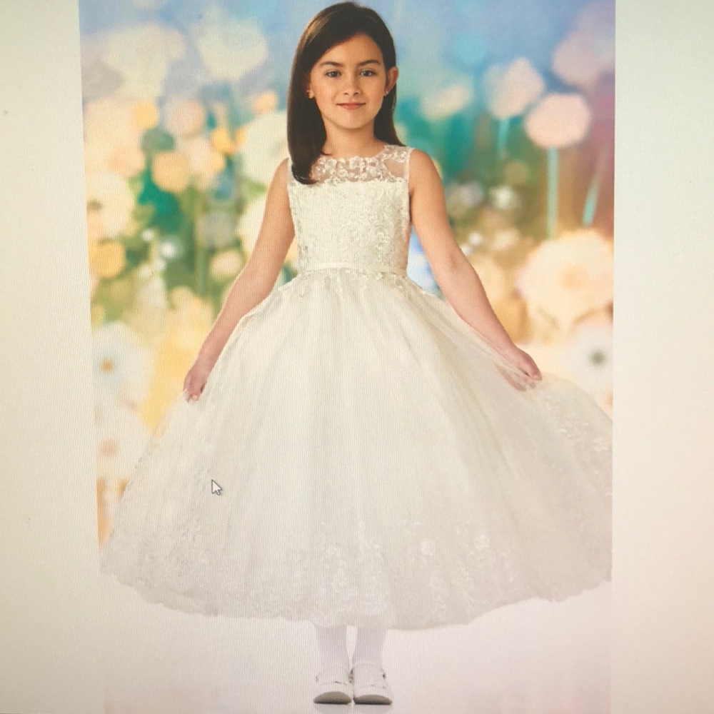 Joan Calabrese 218346 Ivory Dress Only Size 3